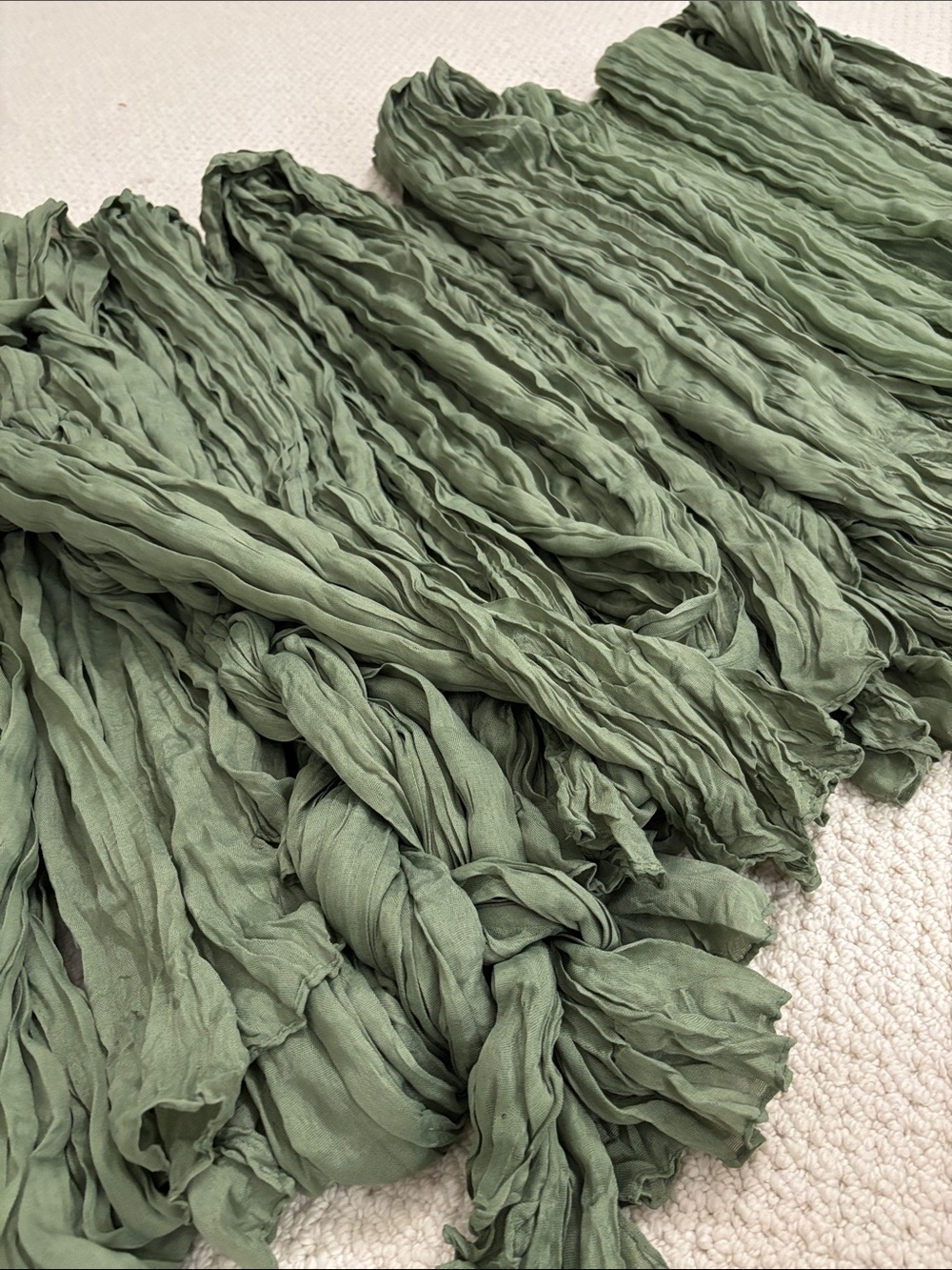 Sage Green Silky table runners